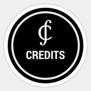 Credits Crypto - Blockchain Technologoy Sticker